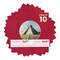 Red Suede Mat Board for 7x7 Frames - Circle Opening for 4x4 Photos